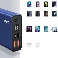 Повербанк TOPK I2006P 20000 mAh быстрая зарядка QC PD 20W надежный аккумулятор для смартфонов и гаджетов