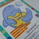 Картина по номерам, с ватными палочками "Точечное творчество. Дельфинчик" (25х25 см)