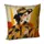 Подушка диванная с бархата Дівчина в капелюсі 45x45 см (45BP_24S004)