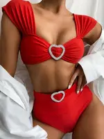 Купальник женский раздельный 5048-red-L красный