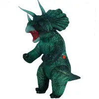 Надувной костюм динозавра (Трицератопса) RESTEQ, Triceratops косплей, костюм динозавра Triceratops.
