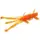 Силикон FishUp Shrimp 4.5" #049 Orange Pumpkin/Black
