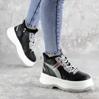 Кросівки жіночі зимові Fashion Donno 2323 41 розмір 25,5 см Чорний
