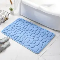 Килимки для ванної кімнати з ефектом пам'яті Homytex 2 пр. Камені Blue