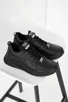 Чоловічі кросівки шкіряні весняно-осінні чорні Splinter 0322 Fit 40