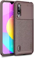 Чехол-накладка Ipaky Carbon Fiber Series/Soft TPU Case Xiaomi Mi A3/Mi CC9e Coffee