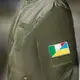 Набор шевронов 2 шт с липучкой Флаг Украины и Италии 5х8 см вышитый патч нашивка шеврон Украина и Италия