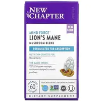 Натуральная добавка New Chapter Lion's Mane, 60 вегакапсул