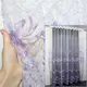Тюль органза с вышивкой Цвет сиреневый Код 1035т