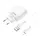 Зарядное сетевое HOCO C78A Highway 2USB 2.4A Lightning Белый