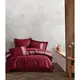 Постельное белье евро Arya Saheser Сатин жаккард Brillant AR-A107302-burgundy 200х220 см бордовое