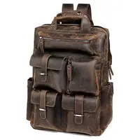 Рюкзак дорожный Vintage 14709 кожаный Коньячный