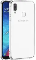 Силиконовый чехол для Samsung Galaxy A20e - Прозрачный (с заглушками)