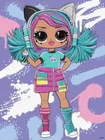 Картина по номерам Идейка L.O.L. Surprise! Tweens Skate Dance Emma Emo KHO1212 30х40 см