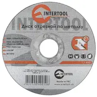 Диск отрезной по металлу 115x1.0x22.2 мм INTERTOOL CT-4001