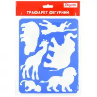 Трафарет для рисования 1 Вересня Животные Африки 940356 20х16 см синий