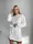 Теплое платье AO095 Молочное Oversize XL-3XL