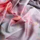 Ткань плательная атлас шелк люрекс Полоса корал