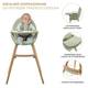Стульчик для кормления ребенка с подносом KinderKraft Fini 2 Green / Стульчики для кормления детей