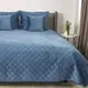 Покрывало полуторное ТЕП Velour Ромб круглый 4-00515_33875 150х210 см темно-синее