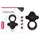 Эрекционное виброкольцо Power Clit Cockring, Black
