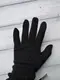 Женские стрейчевые перчатки Черные 8712s3