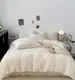 Постельное белье семейное Dushka Home Поликотон 21188 160х215х2 см молочное