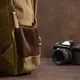 Рюкзак текстильный дорожный унисекс на два отделения Vintage 20612 Зеленый