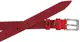 Женский кожаный ремень Skipper 1629-20 красный 2 см