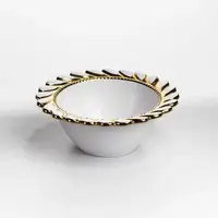 Тарілка глибока Tiffany порцелянова 25.5 см сервірувальна ML2006