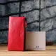 Женский кожаный кошелек на три отделения ST Leather 23109 Красный