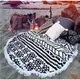 Пляжное полотенце с бахрамой круглое Homytex 150*150 Лето Майями