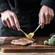 Набор столовых приборов 8393 4 предмета золотистый с белым