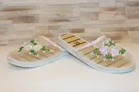 Тапочки комнатные женские белые код Тп136 38
