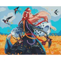 Алмазная мозаика "Украинка в танце" ©Jeniferspng AMO7637 Идейка 40х50 см