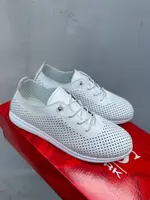 Женские кроссовки кожаные летние белые Yuves Y 5 (41)