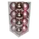 Набор игрушек на елку K14-31 19457 8 см 16 шт розовый