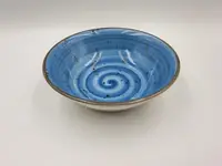 Пиала TULU spiral-blue-16 450 мл 16 см голубая