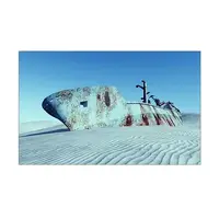 Морское дно наклейка в аквариум 45х75 см. (750х450)