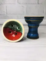 Чаша для кальяна Gusto Bowls - Turkish V2.0 Glaze зелено-красная