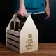 Ящик для пива "Keep calm and drink beer" для 6 бутылок, Тонированное дерево, английский