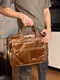 Кожаная сумка для ноутбука работы и документов Vintage 14247 Коричневая