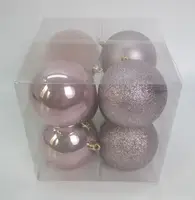 Набор игрушек на елку Novogod'ko 974420 8 см 8 шт шампань