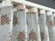 Тюль (4х2,7м.) шифоновая с принтом. Цвет белый с пудровым. Код 1808т 42-1231