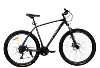 Велосипед Спортивный 29 дюймов Corso Atlantis LS-925 оборудование Shimano алюминиевая рама 22 дюйма 21 скорость. Black and Grey (194040)