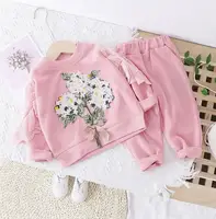 Костюм для девочки розовый Flowers 1051, размер 120