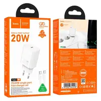 Адаптер сетевой HOCO Gentle single port charger N60 (Type-C to Type-C Set) |1Type-C, 20W/3A, PD/QC|