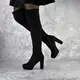 Ботфорты женские Fashion Jezebel 2351 40 размер 25,5 см Черный