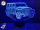 3D ночник "Автомобиль 22" (УВЕЛИЧЕННОЕ ИЗОБРАЖЕНИЕ) + пульт ДУ + сетевой адаптер +батарейки (3ААА)  3DTOYSLAMP