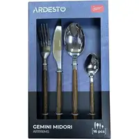 Набір столових приладів Ardesto Gemini Midori AR1916MS 16 предметів коричневий